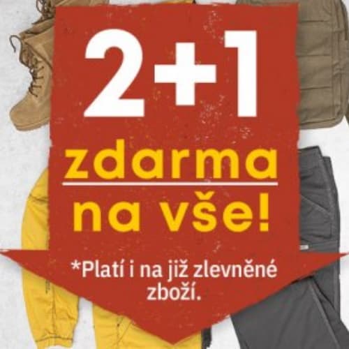 Bushman.cz - akce 2+1 zdarma