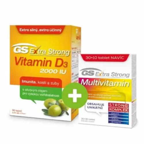 Extra Strong Vitamin D3 2000 IU, 90 kapslí 