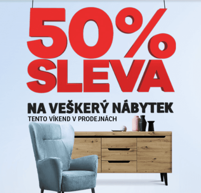 Asko - sleva 50% na nábytek