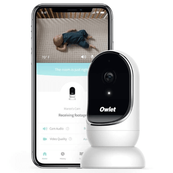 Kamera Owlet, noční vidění, teplota, zvuk