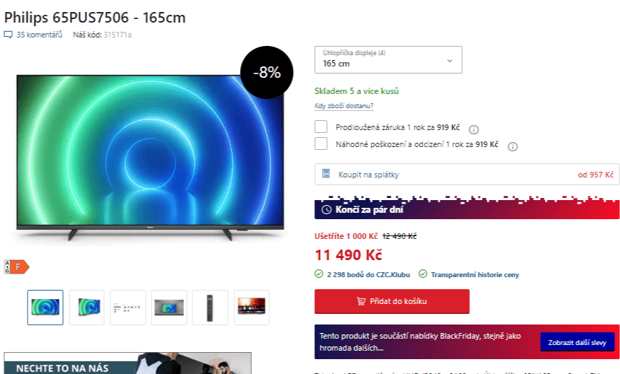 4K Smart, HDR, Atmos, 165cm, Philips