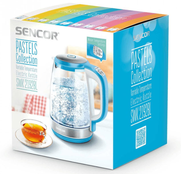 Rychlovarná konvice Sencor, 2l, teploty