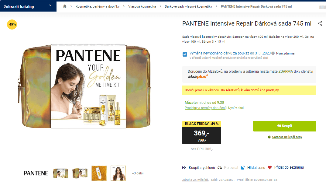 Dárková sada Pantene Intensive Repair