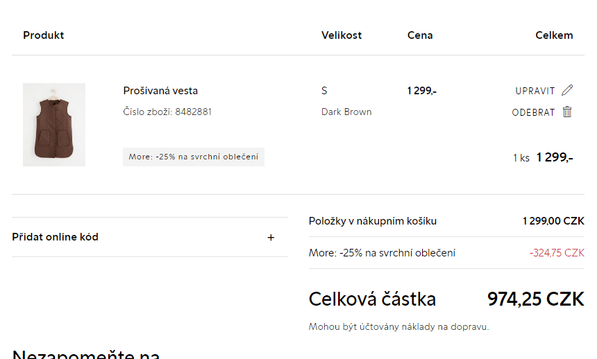 Lindex - sleva 25% na bundy a kabáty