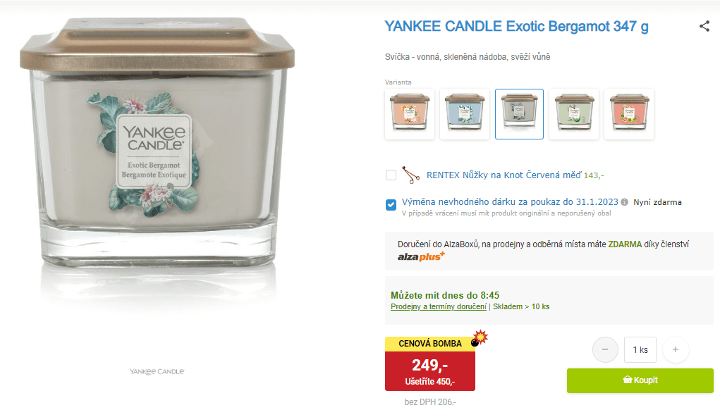 Yankee Candle Exotic Bergamot 347 g