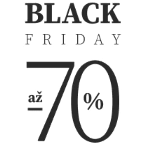 Black Friday až -70% + extra 15%