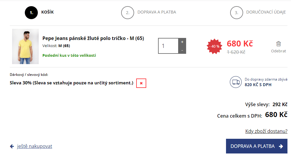 Mode.cz - extra sleva 30% na výprodej (muži)