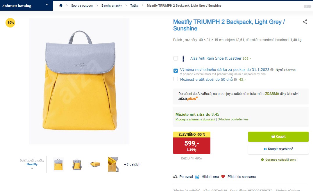 Dámský batoh Meatfly Triumph, 18,5 l