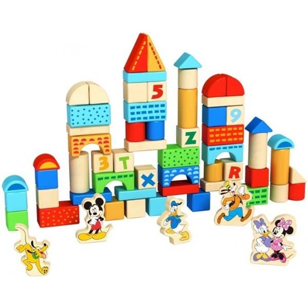 Dřevěná stavebnice Mickey 100 ks