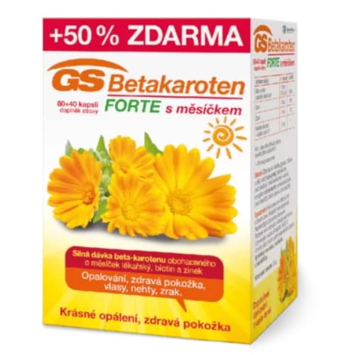 GS Betakaroten Forte s měsíčkem 120 kapslí