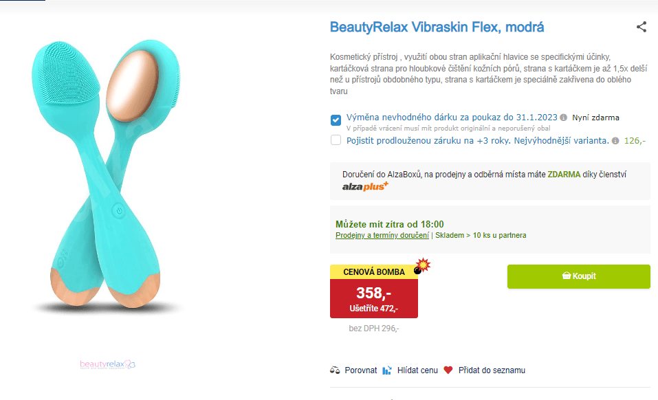 Kosmetický přístroj BeautyRelax Vibraskin Flex