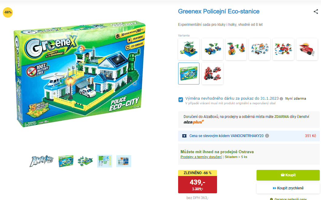 Policejní Eco-stanice Greenex