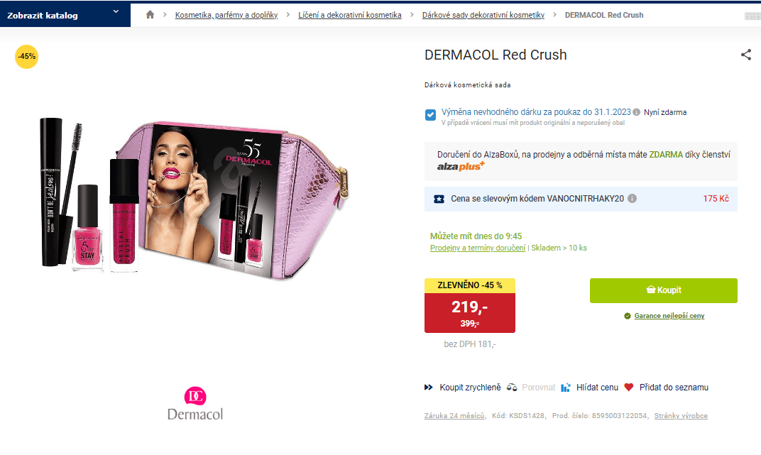 Dárková sada Dermacol Red Crush