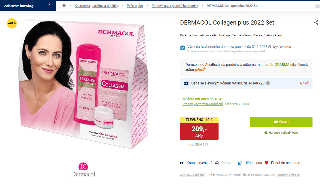 Dárková sada Dermacol Collagen plus
