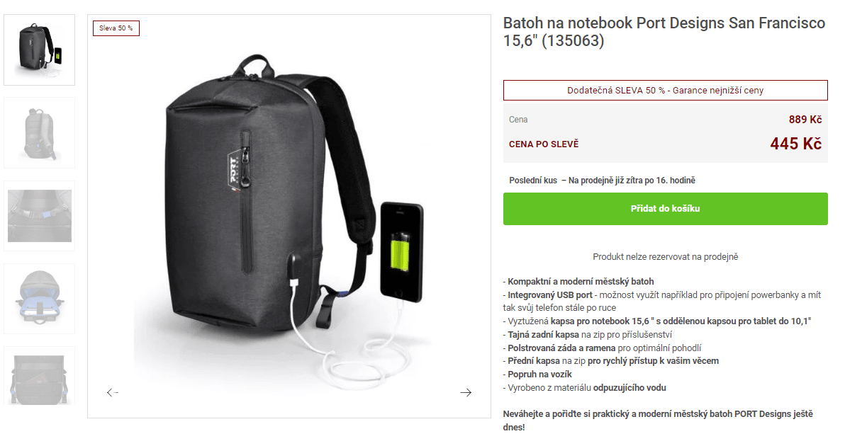 Batoh na notebook Port Designs 15,6"