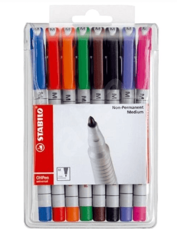 Permanentní popisovače STABILO OHPen 8 ks