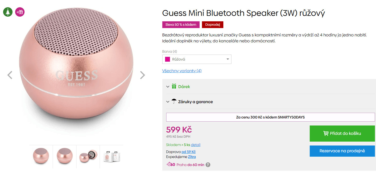 BT reproduktor Guess Mini (3W)