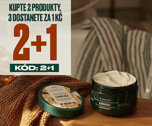 BodyShop - akce 2+1 zdarma