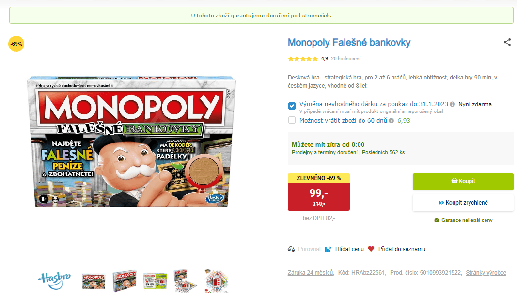 Monopoly Falešné bankovky