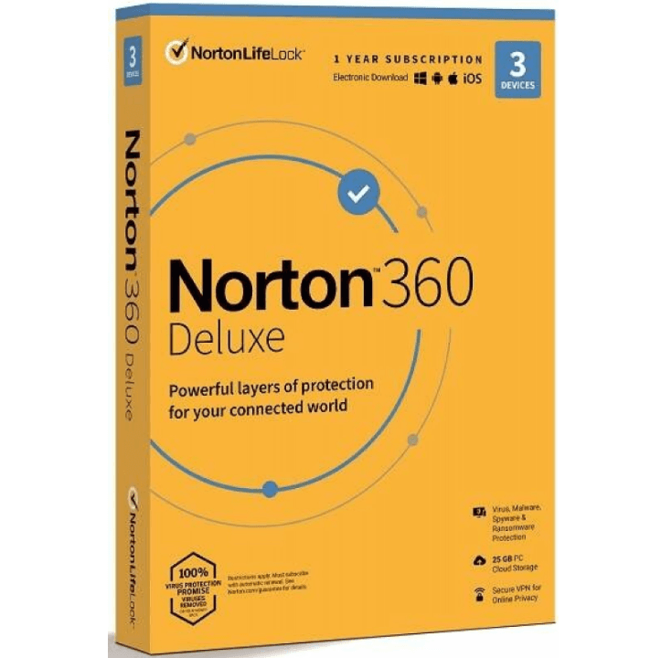 Softwarová ochrana Norton 360 Deluxe