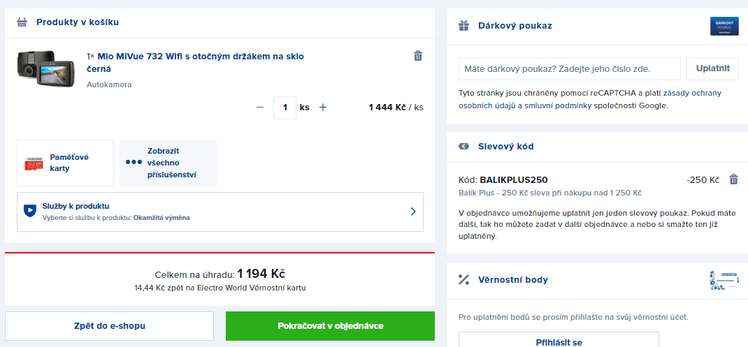 Autokamera Mio MiVue 732