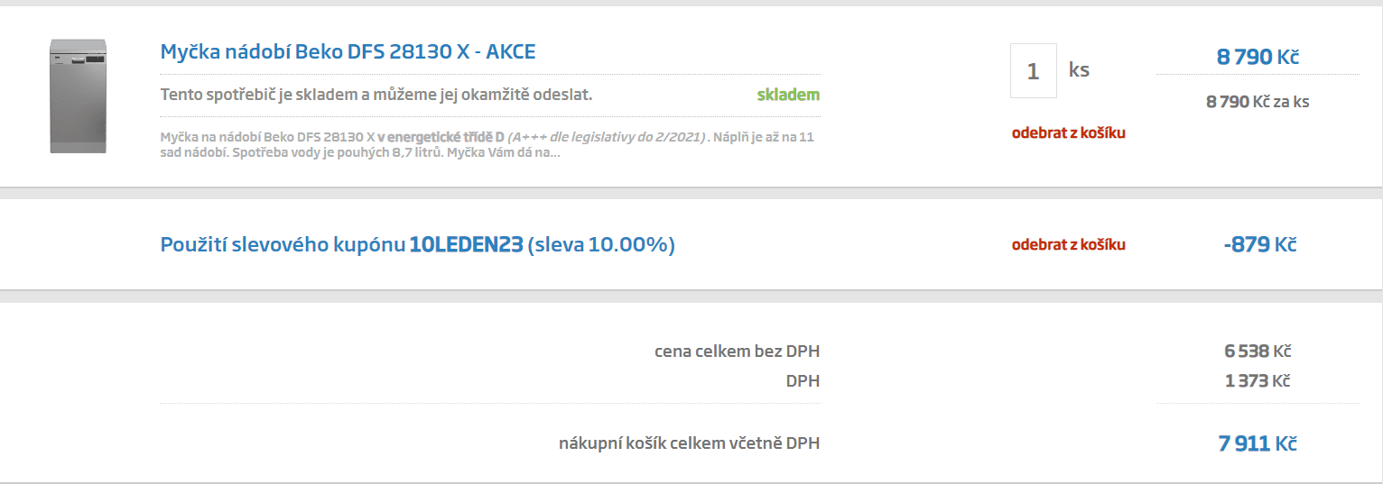 Myčka nádobí Beko, D, 11 sad, nerez