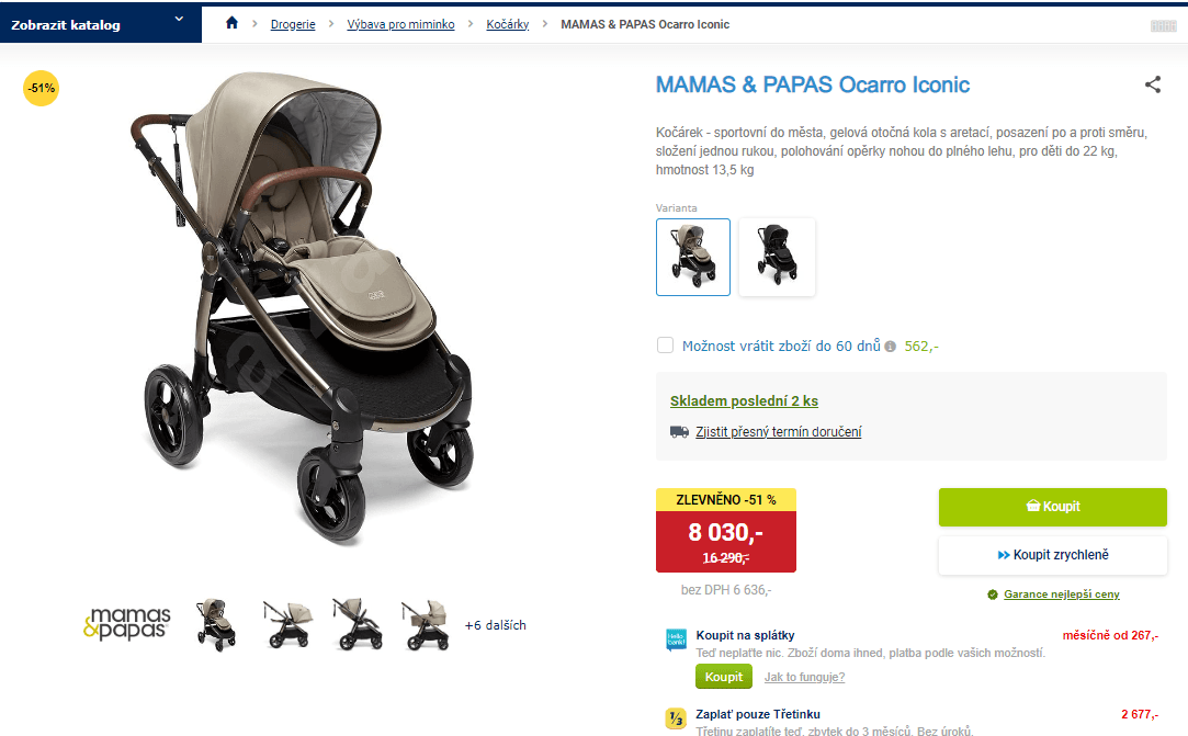 Sportovní kočárek Mamas & Papas Ocarro
