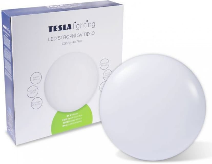 LED stropní svítidlo Tesla, 2400lm, 36,8 cm