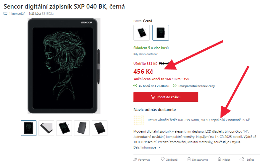 Digitální zápisník Sencor SXP 040