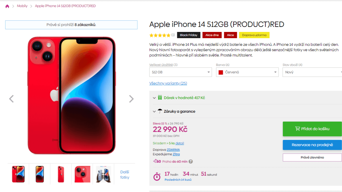 Apple iPhone 14, 512GB