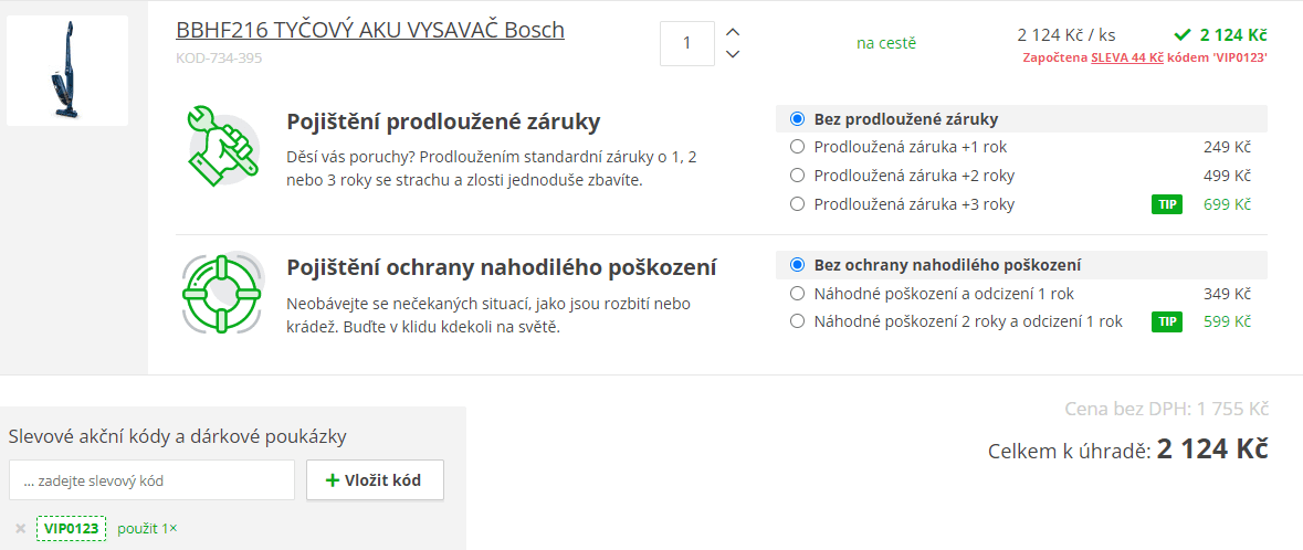 Tyčový a ruční vysavač Bosch, AKU