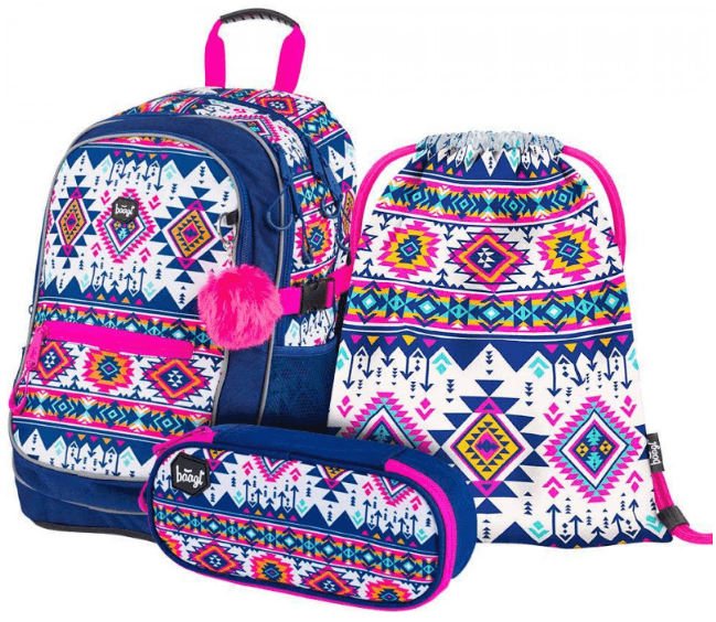 Školní set Baagl Core Boho, 15,6", 25l.