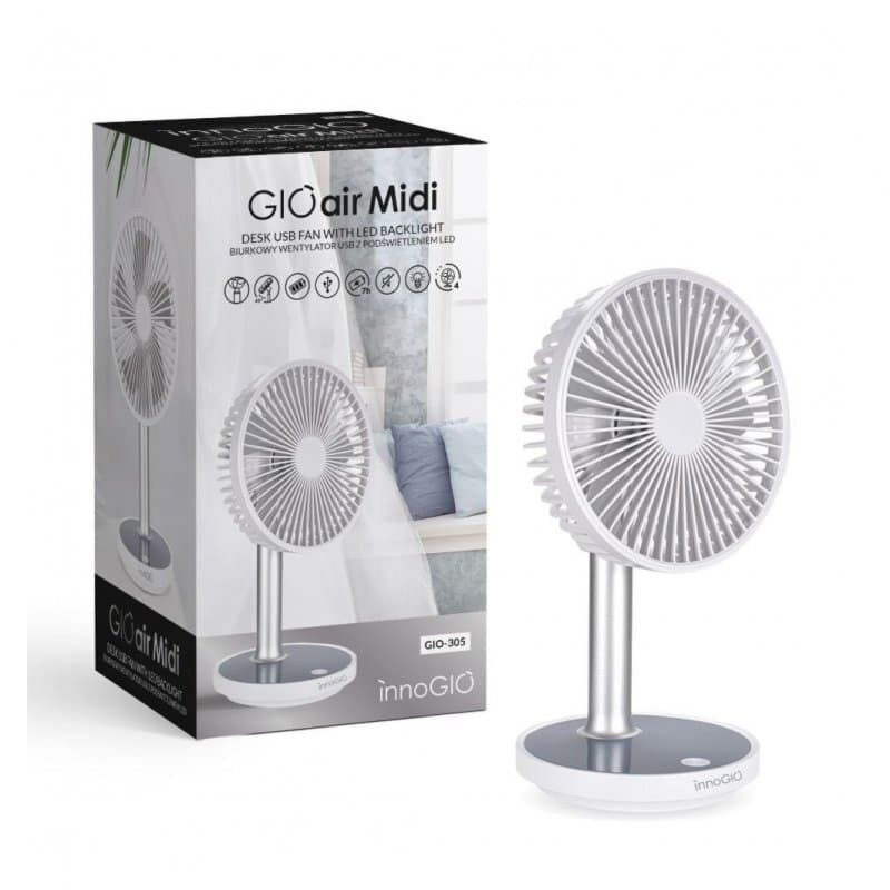 Ventilátor stolní innoGIO s podsvícením (USB)
