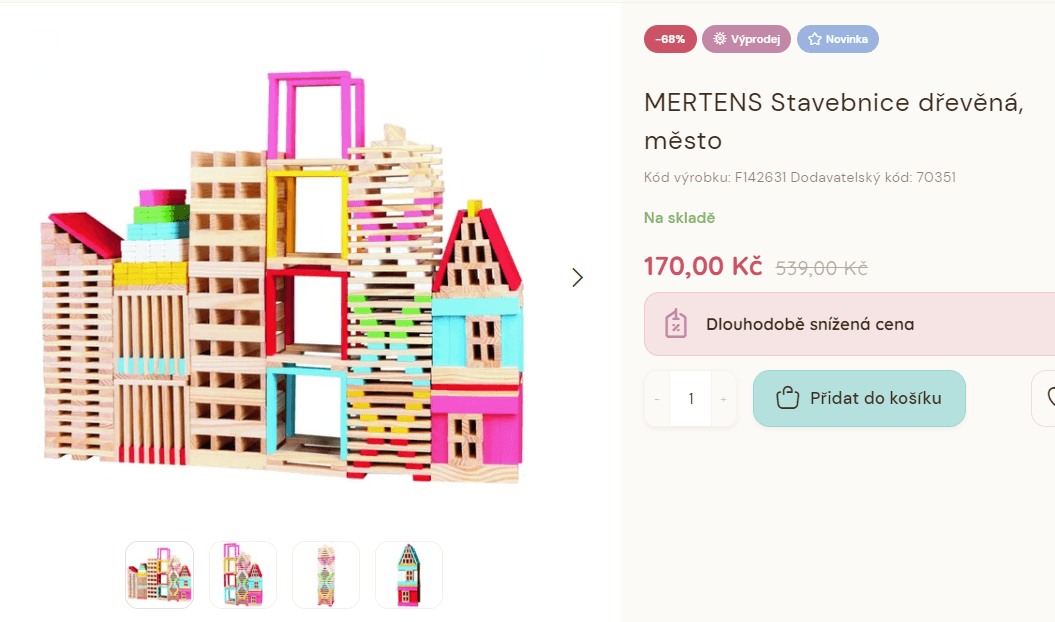 Stavebnice Martens dřevěná, město