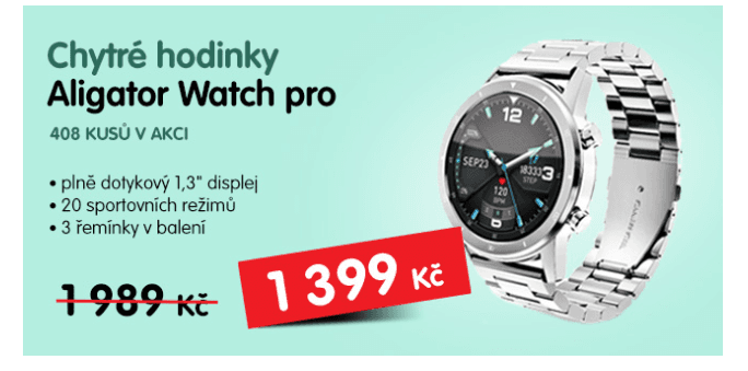 Chytré hodinky Aligator Watch PRO