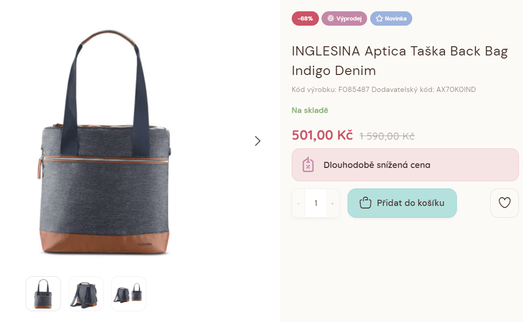 Přebalovací batoh/taška Inglesina