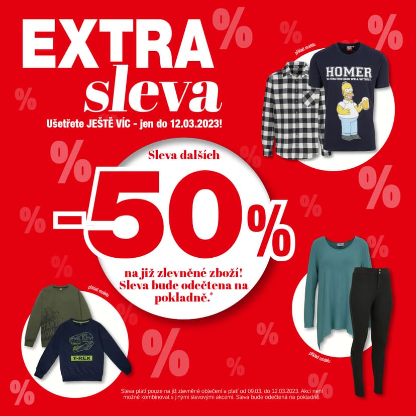 KiK - sleva 50% na zlevněné oblečení