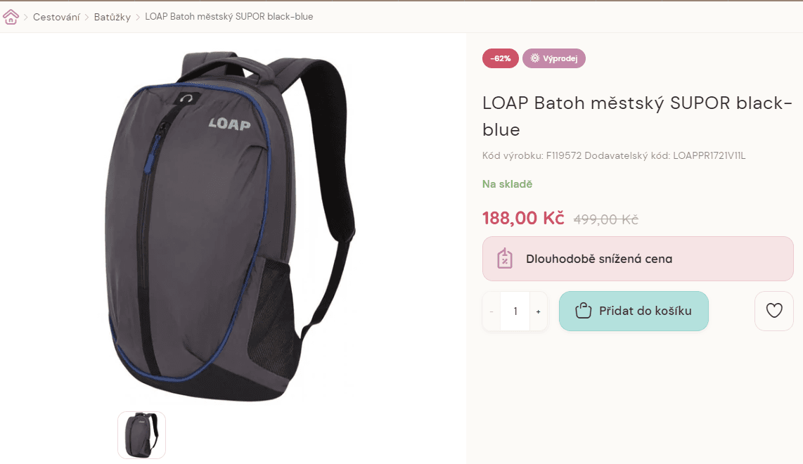 Batoh městský Loap SUPOR 20 L
