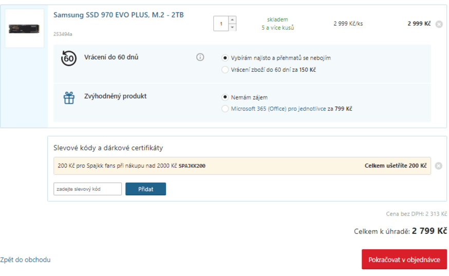 SSD disk Samsung EVO+ 2 TB