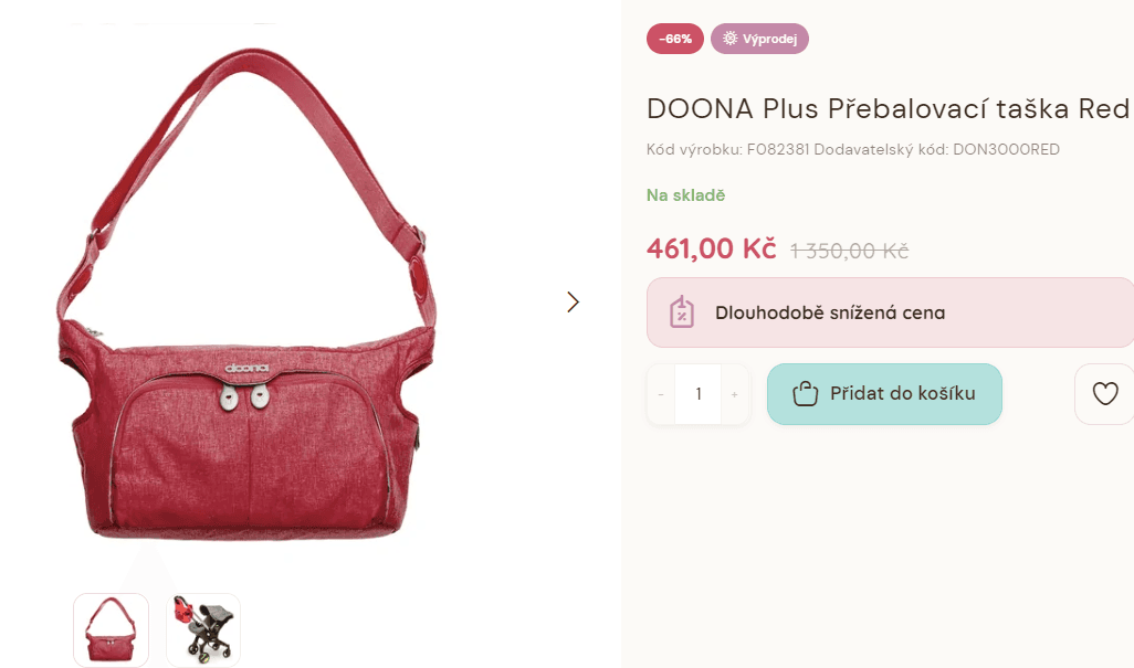 Přebalovací taška DOONA Plus