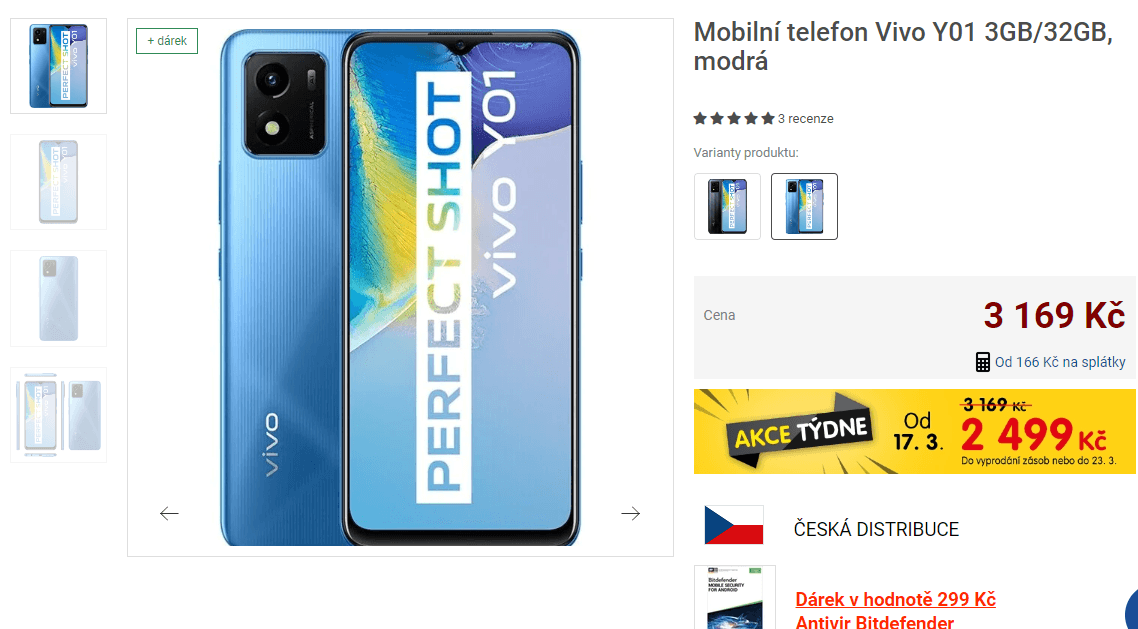 Vivo, 8x 2,3GHz, 3GB RAM, 6,51", Dual