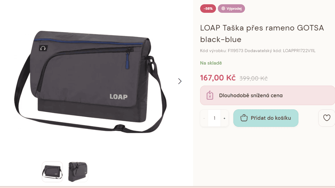 Taška přes rameno Loap Gotsa