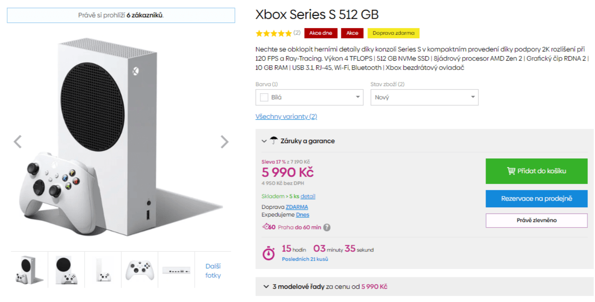 Herní konzole Xbox S