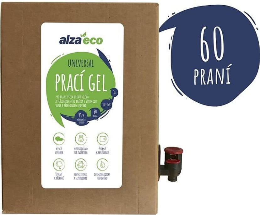 Prací gel AlzaEco Universal 3 l (60 praní)