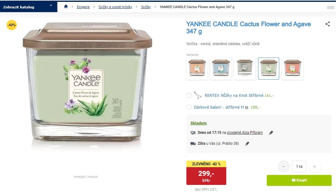 Yankee Candle Cactus Flower and Agave 347 g