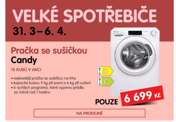 Pračka se sušičkou 9/6kg, 1400 ot., Wifi, BT