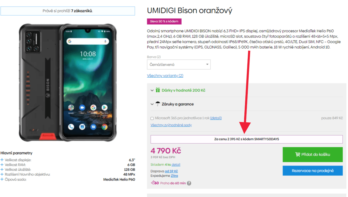 Umidigi 8x 2GHz, 6GB RAM, 6,3", odolný
