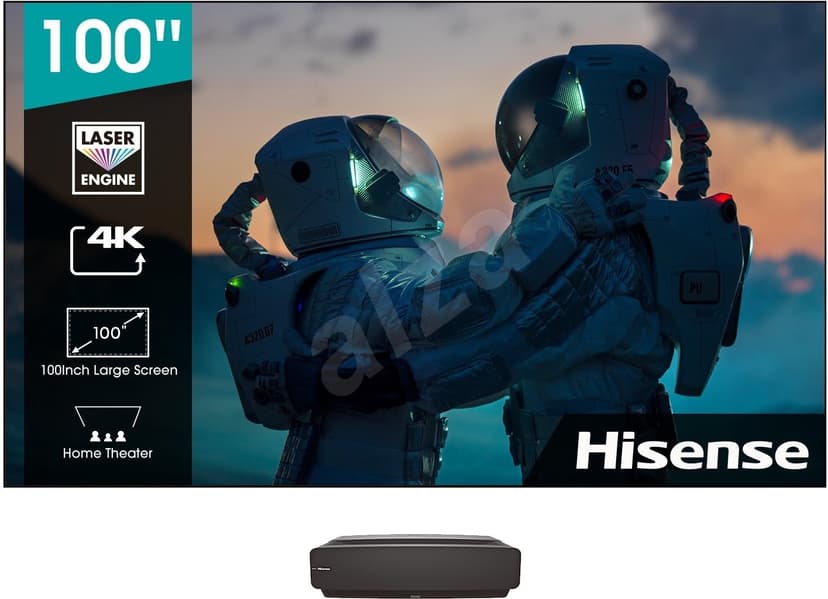 Laser 4K TV, smart, Atmos, 254cm, Hisense