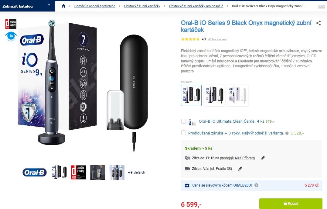 El. zubní kartáček Oral-B iO Series 9 Duo