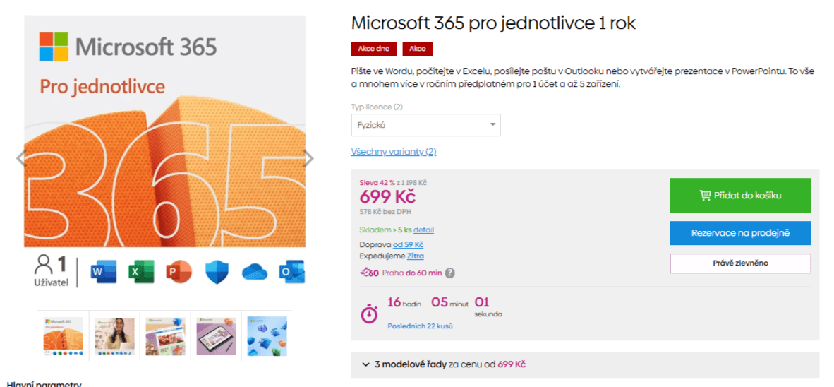 Microsoft 365 Office pro jednotlivce